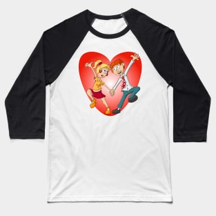 The valentine dance by a man and woman Baseball T-Shirt